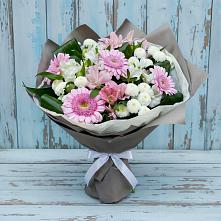 Букет цветов из:  Герберы, Альстромерии и Хризантемы #REPLACE_PRED# Йошкар-Оле