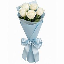 Букет 5 Белых роз Проуд в Йошкар-Оле