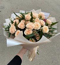 Букет Кремовые розы Латте в Йошкар-Оле