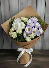 Букет цветов из:  Хризантемы и Розы в Йошкар-Оле