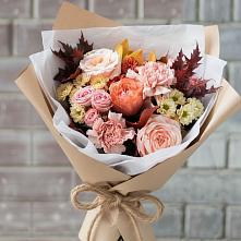 Букет цветов из:  Гвоздики, Хризантемы и Розы в Йошкар-Оле