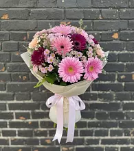 Букет цветов из:  Герберы и Хризантемы #REPLACE_PRED# Йошкар-Оле